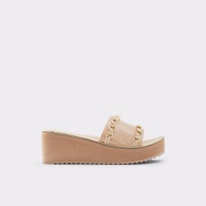 Beige Aldo Kaerratlan Slide sandal - Wedge heel | 674029-DSM