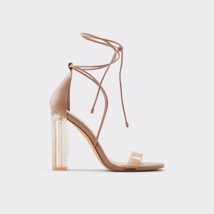 Beige Aldo Onardonia Strappy heeled sandal | 041568-XJU