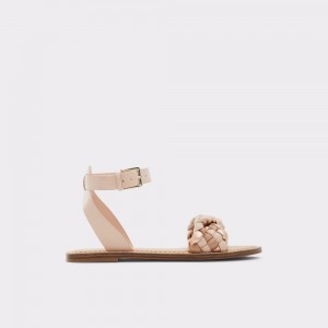 Beige Aldo Tressa Sling back flat sandal | 802314-WTM