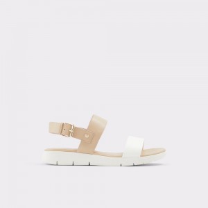 Beige Aldo Woema Flat sandal | 627384-UXD