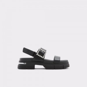 Black Aldo Corinne Flat sandal - Lug sole | 591763-DME