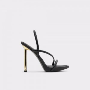 Black Aldo Dorah Sling back heeled sandal | 937024-TIR