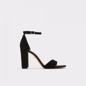 Black Aldo Enaegyn Ankle strap heeled sandal - Cup sole | 513904-VZE