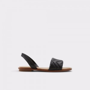 Black Aldo Grirawiaflex Flat sandal | 607512-QVD