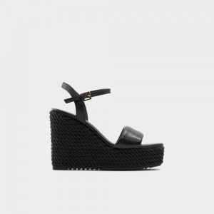 Black Aldo Jeigh Wedge sandal - Wedge heel | 134085-MIF