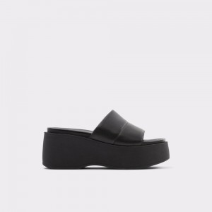 Black Aldo Libby Wedge sandal - Wedge heel | 564971-OQC