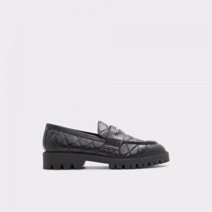 Black Aldo Moxy Loafer - Lug sole | 162503-ZRW