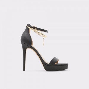 Black Aldo Scarlettchain Heeled sandal - Stiletto heel | 678492-AEI