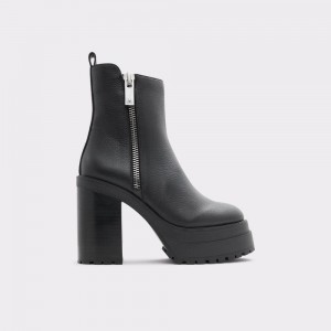 Black Aldo Upside Platform ankle boot - Lug sole | 148076-WHF