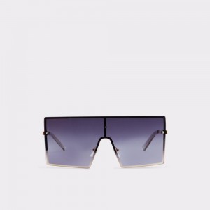 Black / Gold Aldo Dwawen Square sunglasses | 350167-MWQ