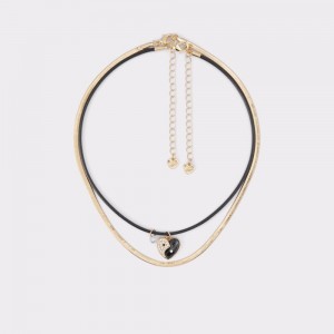 Black / Gold Aldo Elbaedar Necklace | 403795-CGT