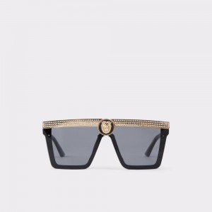 Black / Gold Aldo Legaredia Sunglasses | 570683-HAI