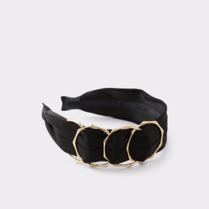 Black / Gold Aldo Wylobandra Headband | 043217-UCY