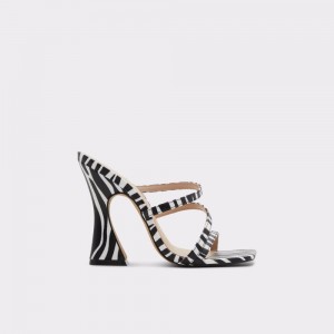 Black / White Aldo Hugar Heeled mule | 734510-LJB