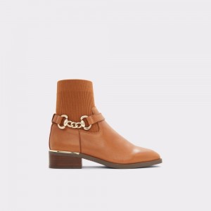 Brown Aldo Franina Chelsea boot | 105836-YMQ