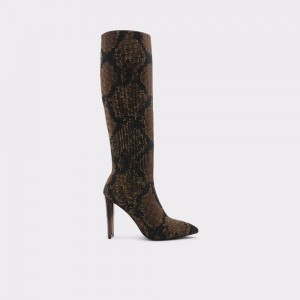 Brown Aldo Gwenith Knee-high boot - Block heel | 401578-RJD