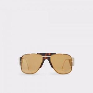 Brown Aldo Qei Aviator sunglasses | 130258-EOD