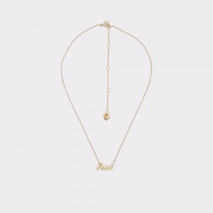 Dark Yellow Aldo Zodia Necklace | 235871-WYO