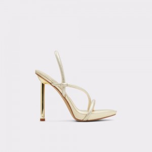 Gold Aldo Dorah Sling back heeled sandal | 428653-RQZ