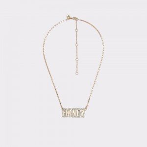 Gold Aldo Honeyy Necklace | 957146-SDQ