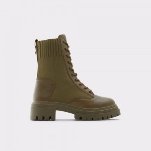 Khaki Aldo Reflow-w Combat ankle boot - Lug sole | 246817-RPF