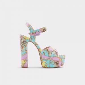 Multicolor Aldo Camelia Ankle strap heeled sandal - Plateforme | 452970-XVS