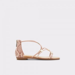 Pink Aldo Oceriwenflex Strappy flat sandal | 309268-HXG