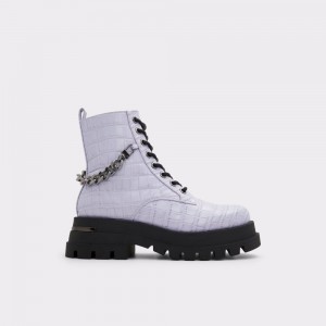 Purple Aldo Grandeur Combat boots - Lug sole | 271809-XWO