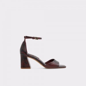 Red Aldo Safdie Ankle strap heeled sandal | 845039-QIF