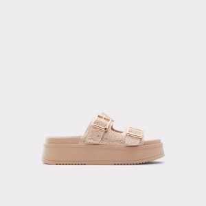 Rose Gold Aldo Jika Slide sandal - Flatform | 578064-ZSQ