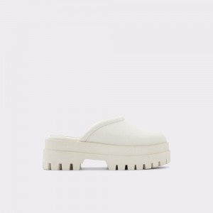 White Aldo Biglease Platform Mule - Lug sole | 049316-YXS