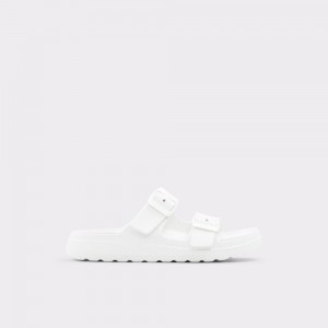 White Aldo Eteiven Slide sandal | 876150-ONK