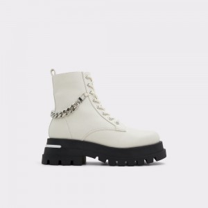 White Aldo Grandeur Combat boots - Lug sole | 970864-XSA