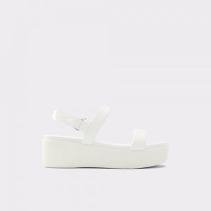 White Aldo Tisdal Strappy wedge sandal - Wedge heel | 895431-OLV