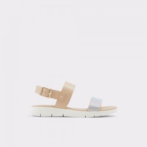 White / Beige Aldo Woema Flat sandal | 352940-JXS