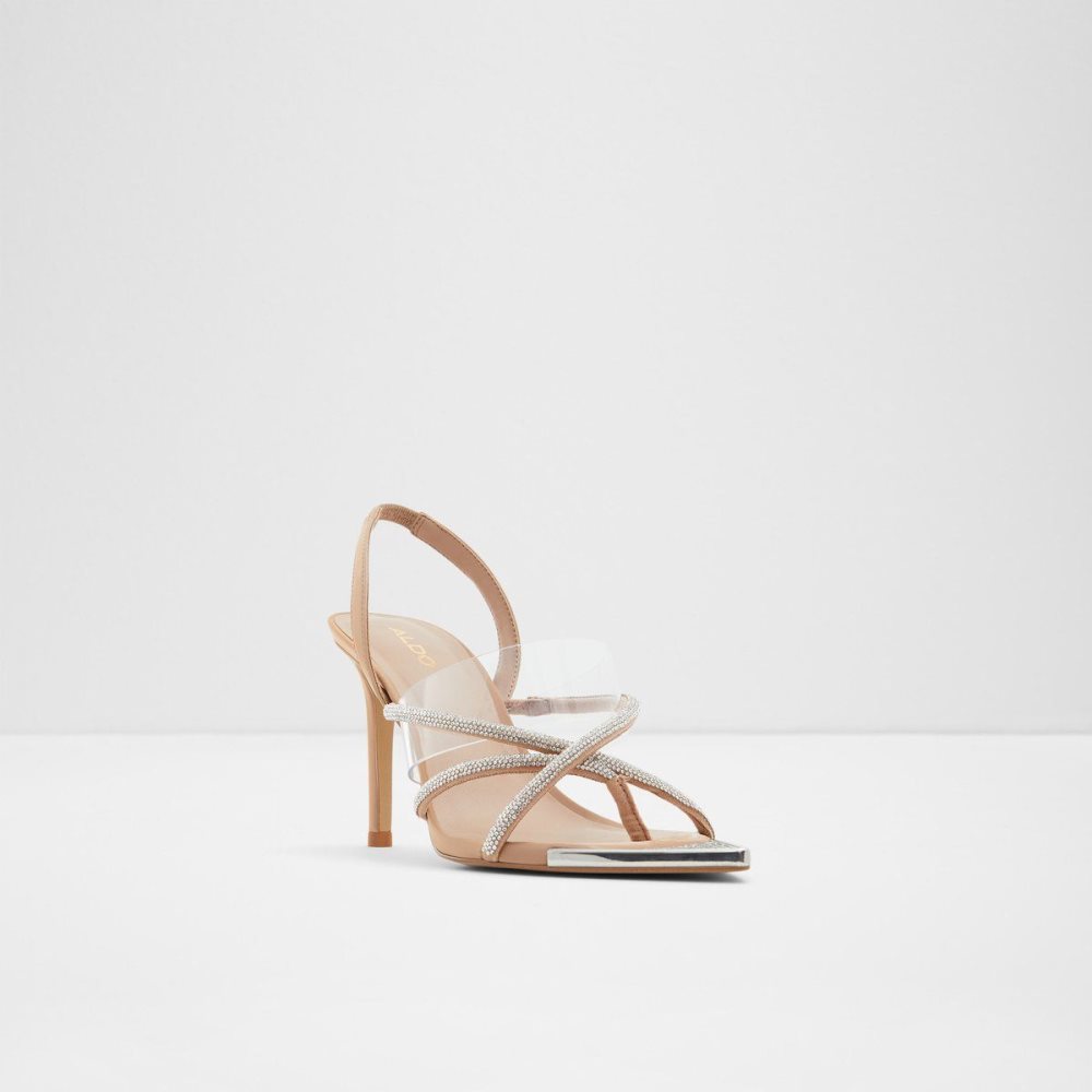 Beige Aldo Aabelle Strappy high heel sandal - Stiletto heel | 907624-ZTR