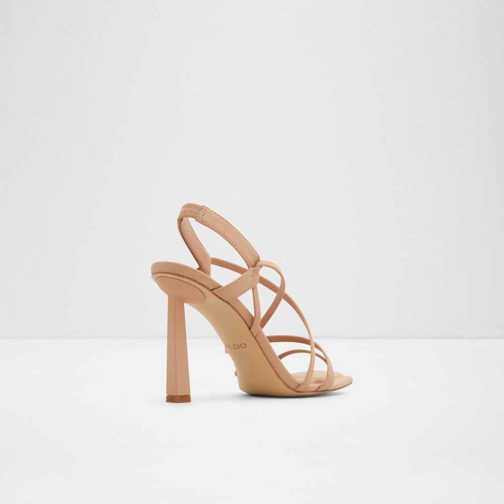 Beige Aldo Amilia Strappy heeled sandal | 142807-SAG