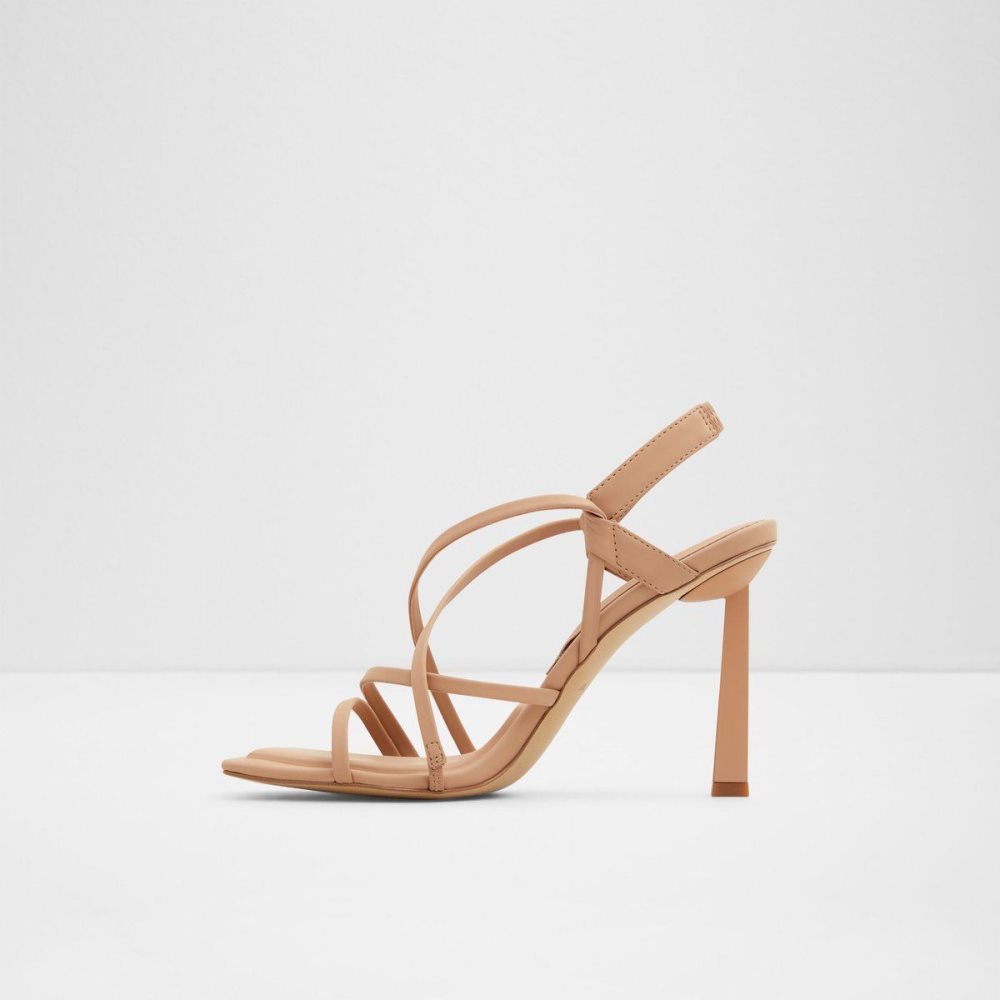 Beige Aldo Amilia Strappy heeled sandal | 142807-SAG