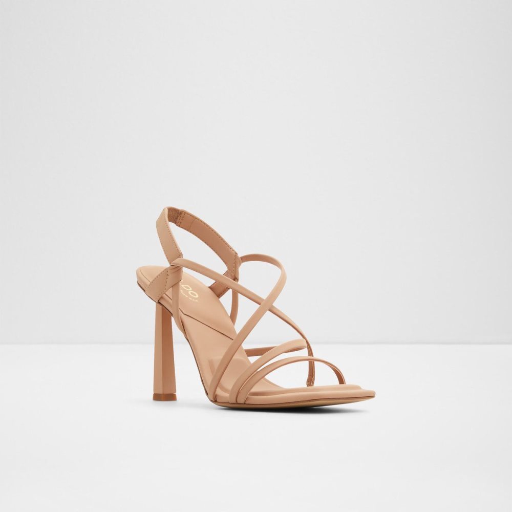 Beige Aldo Amilia Strappy heeled sandal | 142807-SAG