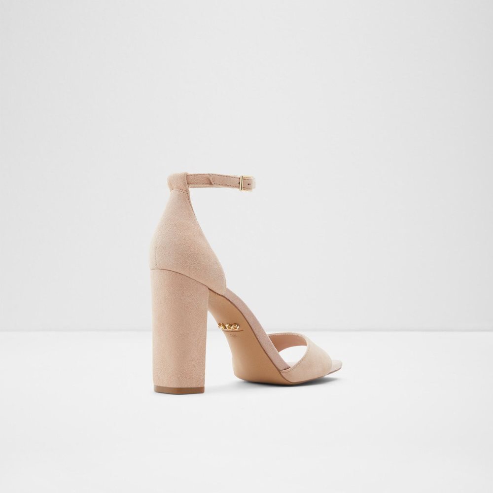 Beige Aldo Enaegyn Ankle strap heeled sandal - Cup sole | 736850-JOT