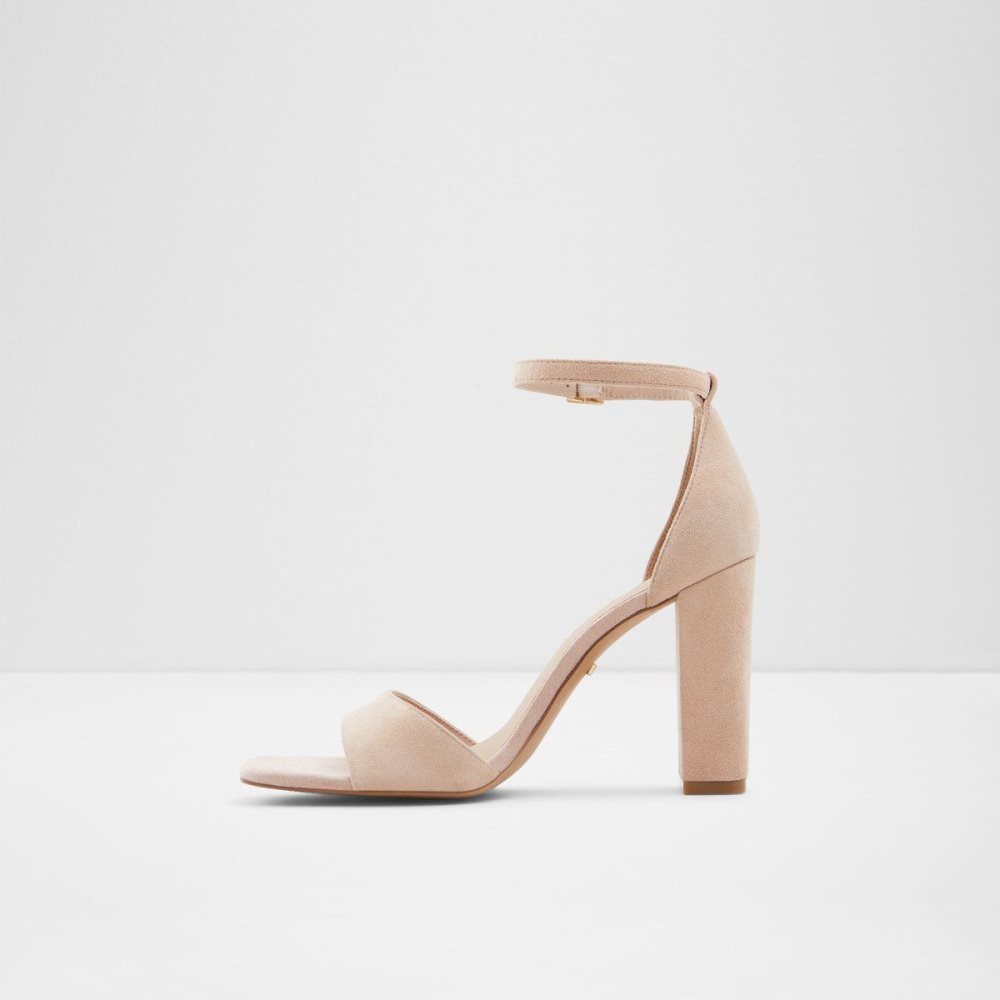 Beige Aldo Enaegyn Ankle strap heeled sandal - Cup sole | 736850-JOT