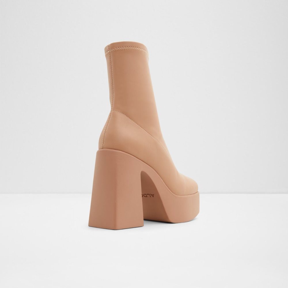 Beige Aldo Grandstep Platform ankle boot | 538267-SPX