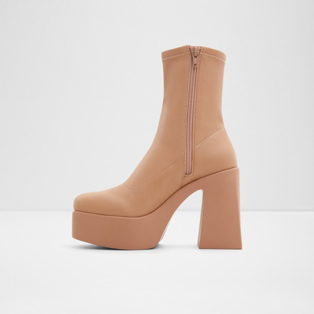 Beige Aldo Grandstep Platform ankle boot | 538267-SPX