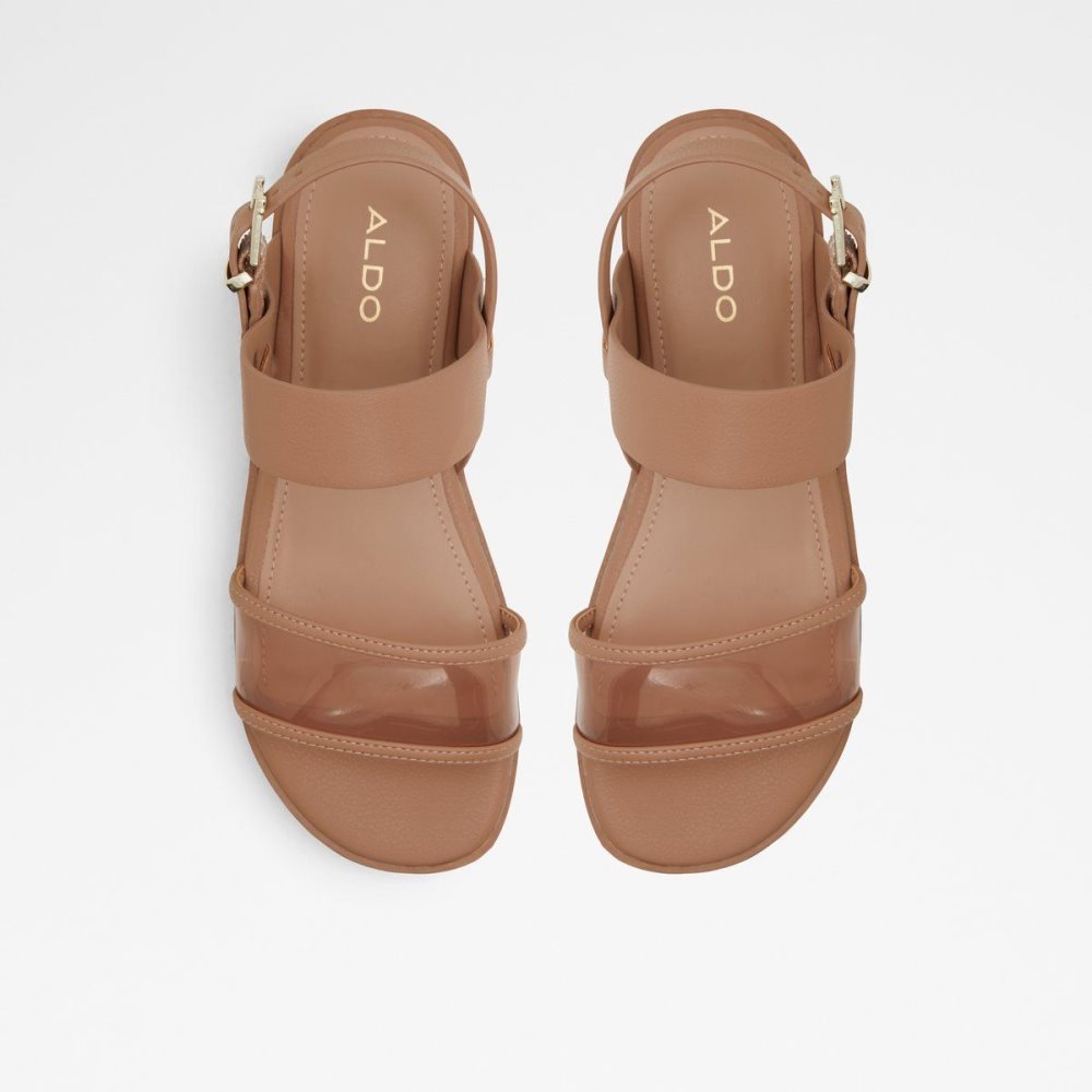 Beige Aldo Hailey Flat sandal - Lug sole | 206471-OMV