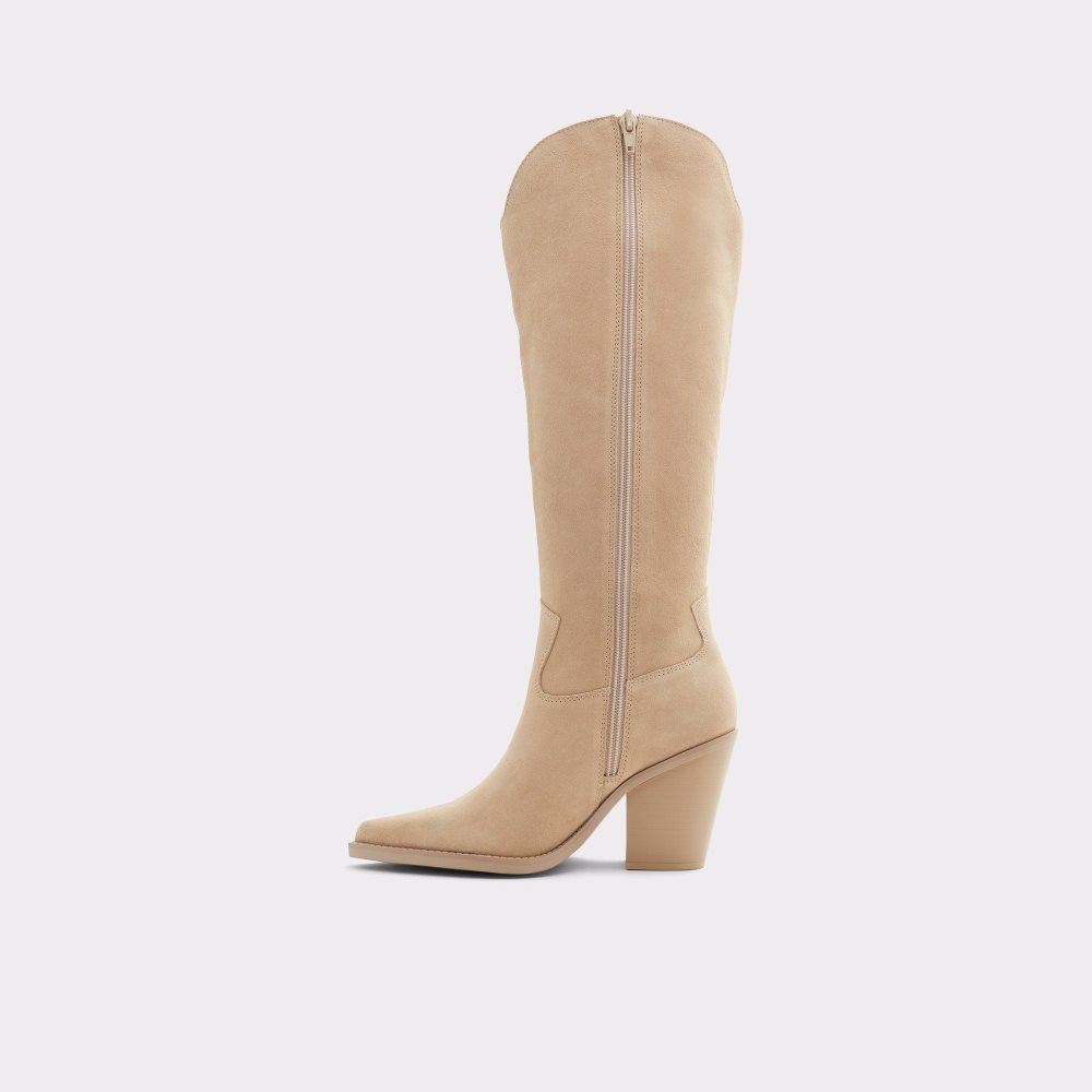 Beige Aldo Nevada Western knee-hign boot | 187025-CPB