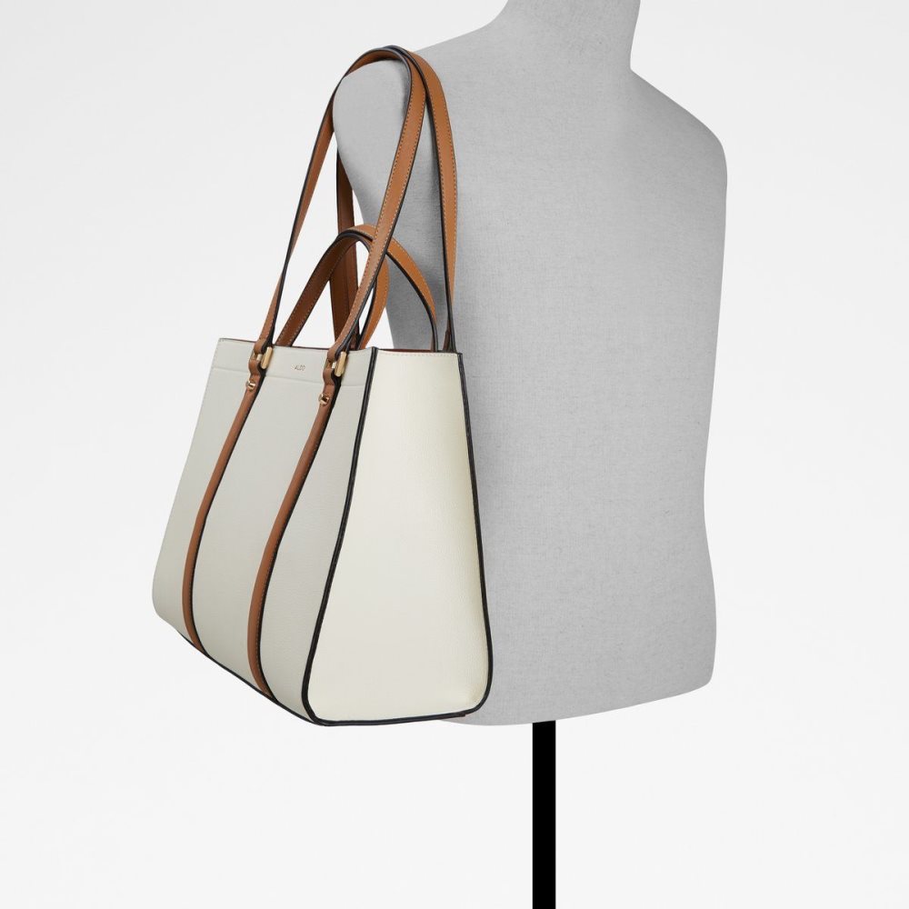 Beige Aldo Ninetoninee Tote bag | 068125-UIW