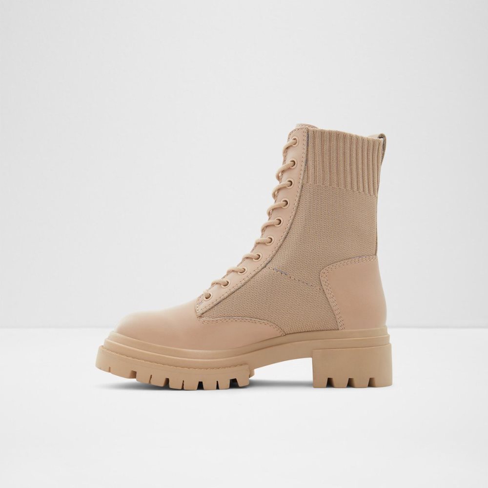 Beige Aldo Reflow Combat ankle boot - Lug sole | 359614-MER