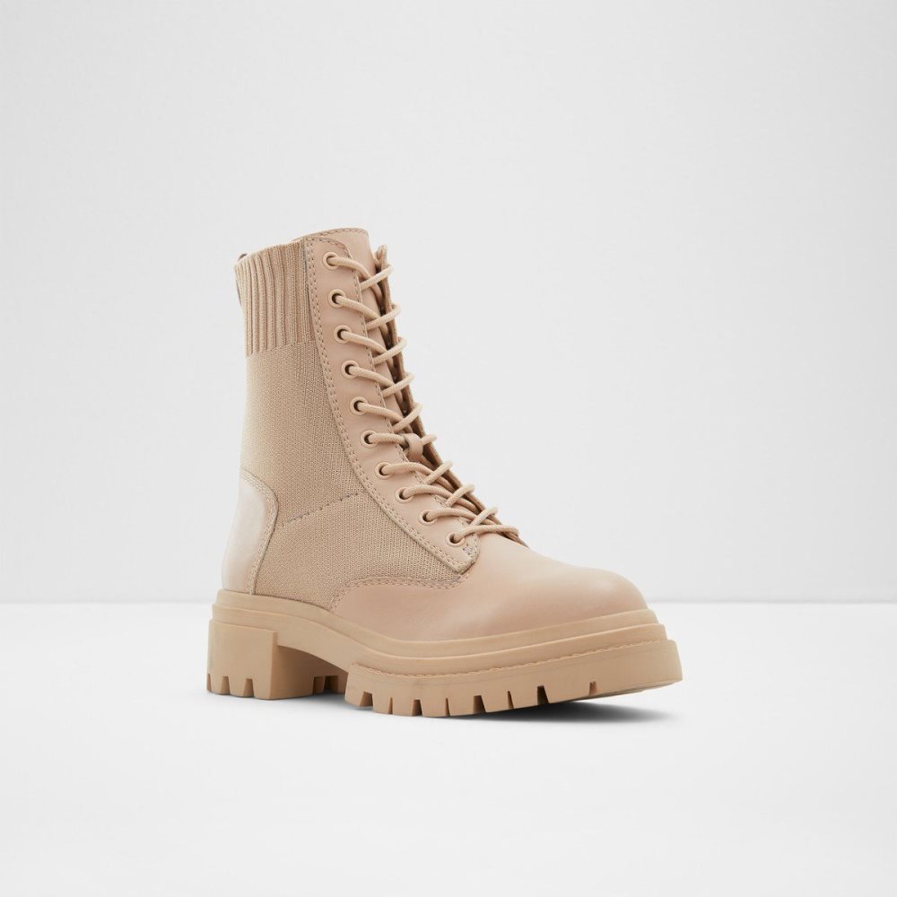 Beige Aldo Reflow Combat ankle boot - Lug sole | 359614-MER