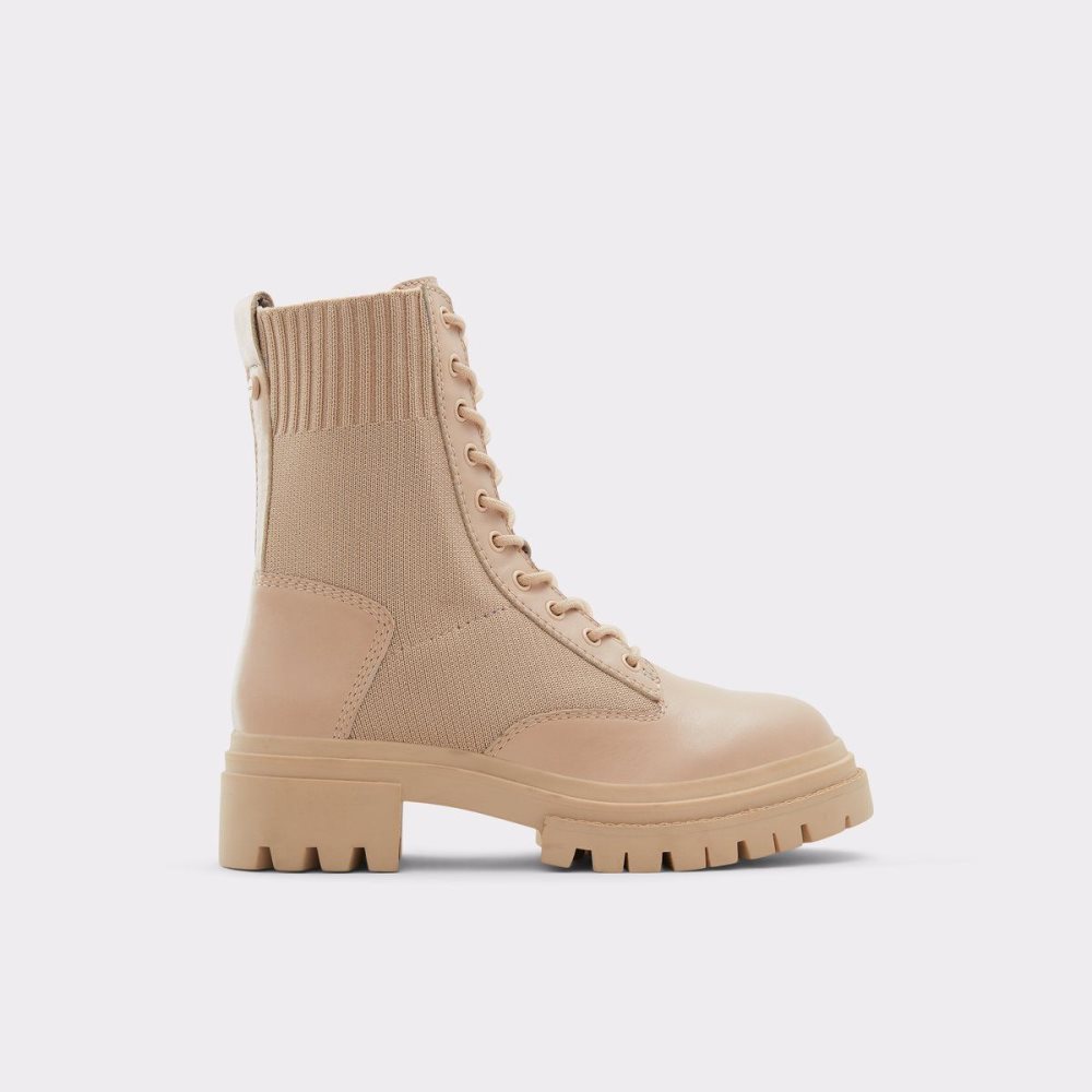 Beige Aldo Reflow Combat ankle boot - Lug sole | 359614-MER