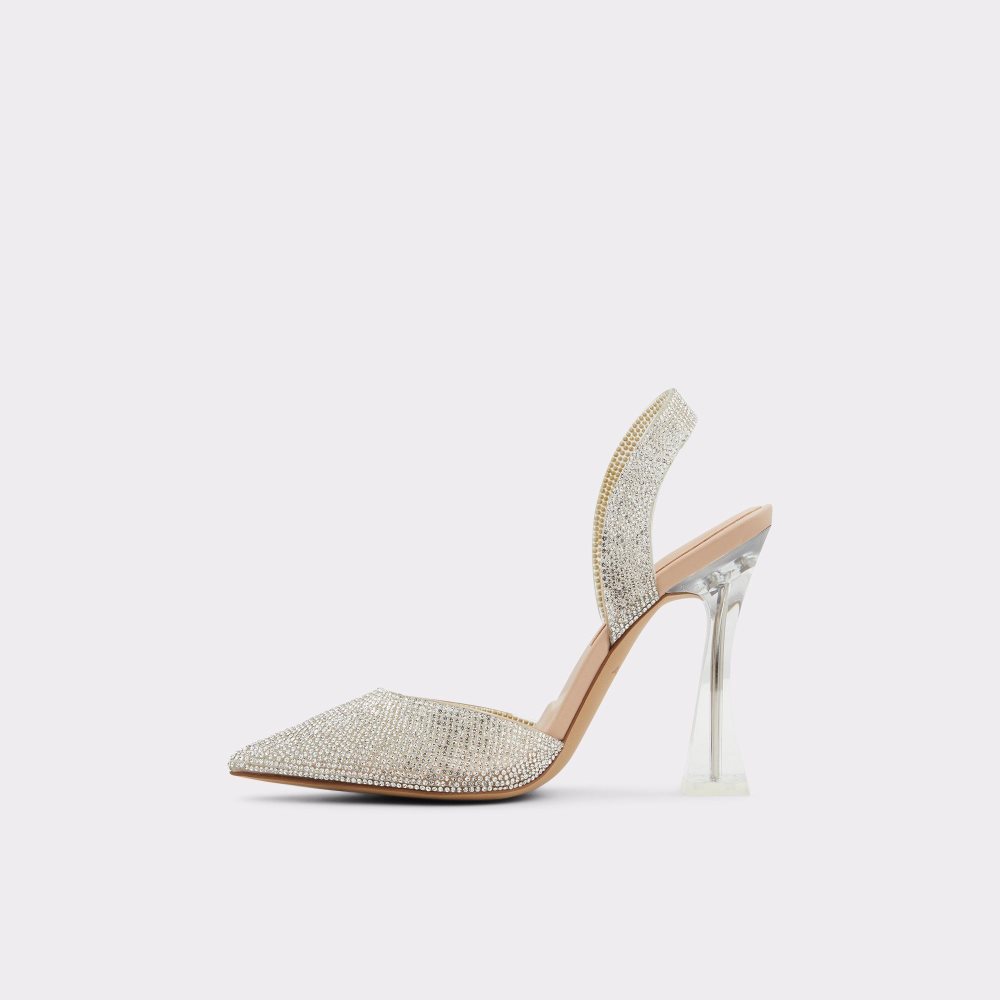 Beige Aldo Solanti Sling back high heel | 764195-WRI